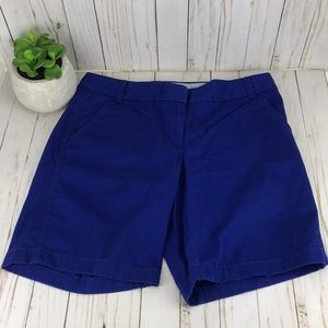 J. Crew Chino Blue Shorts Sz 8